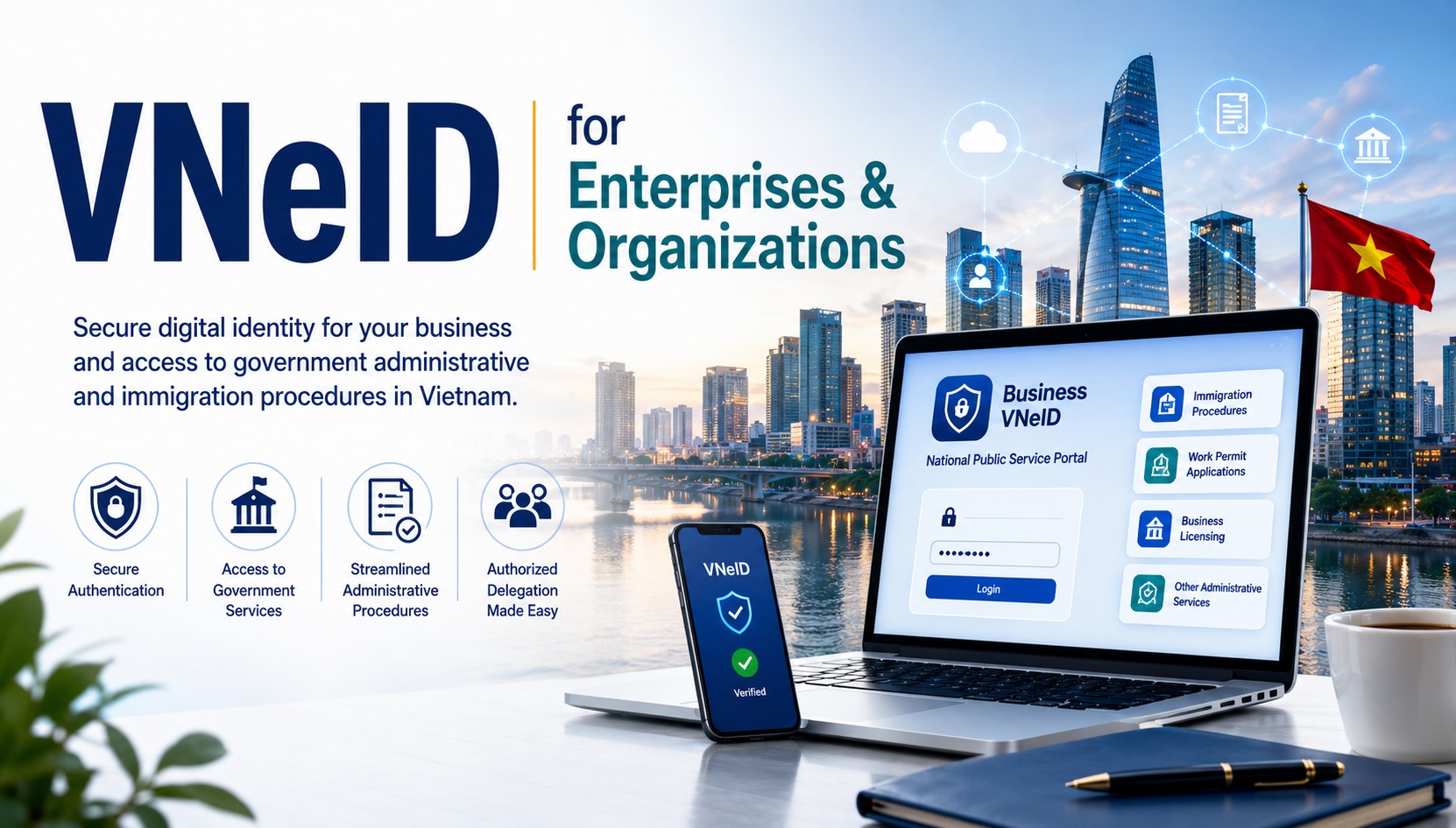 VNeID for enterprises and organization
